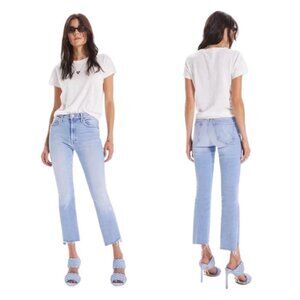 MOTHER The Insider Crop Step Fray Limited Edition Blue Size 26